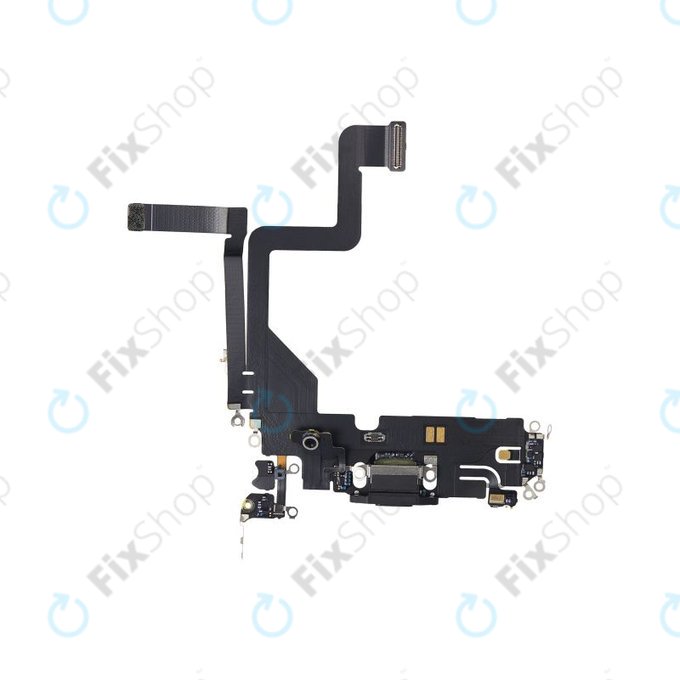 Złącze ładowania z taśmą flex do iPhone 14 Pro, Space Black
