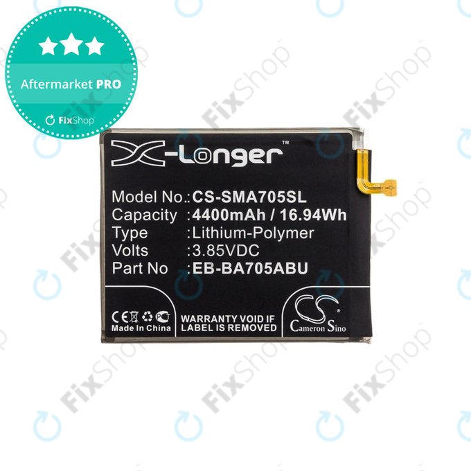 Bateria dla Samsung A70 A705F, 4400mAh, Li-Pol, 3.85 V, EB-BA705ABU, HQ