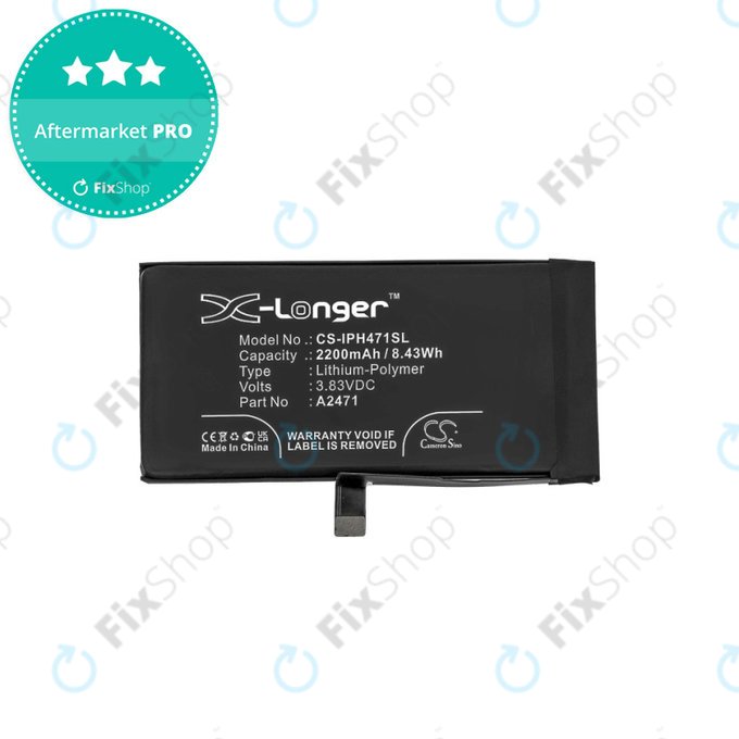 Bateria do iPhone 12 Mini, A2471, 2200mAh, HQ