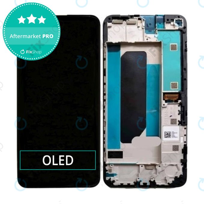 Wyświetlacz OLED do Google Pixel 4a 4G, Ekran dotykowy z ramką, Just Black