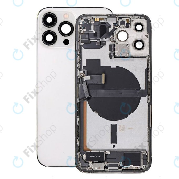 Tylna obudowa z malymi czesciami do iPhone 13 Pro Max, Srebrny, Silver