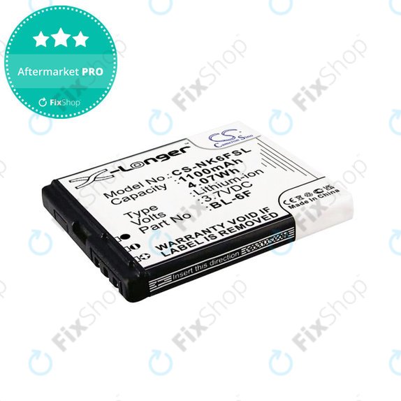 Bateria do Nokia N78, N79, N95 8GB, 1100mAh, Li-Ion, 3.7V, BL-6F, HQ