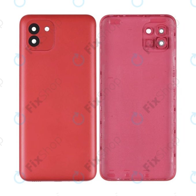 Tylna pokrywa baterii do Samsung A03 A035G, Czerwony, Red