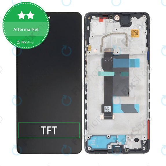 Wyświetlacz do Xiaomi Poco X5 Pro, Ekran dotykowy z ramką, Astral Black, TFT
