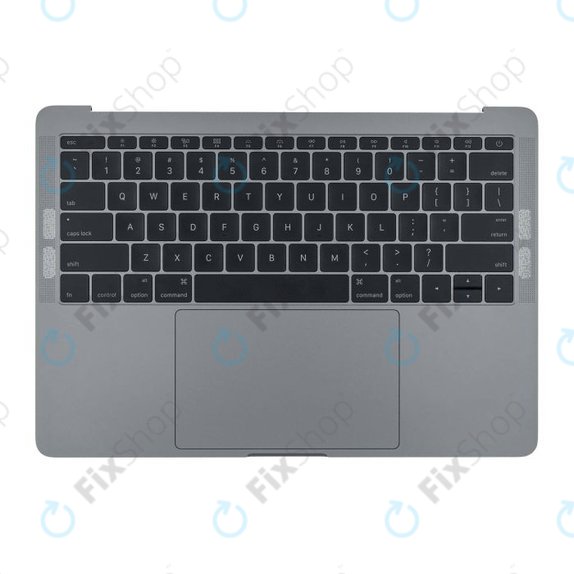 Górna ramka klawiatury z klawiaturą US, mikrofonem, trackpadem i głośnikami do MacBook Pro 13" A1708 (Late 2016 - Mid 2017), Space Gray