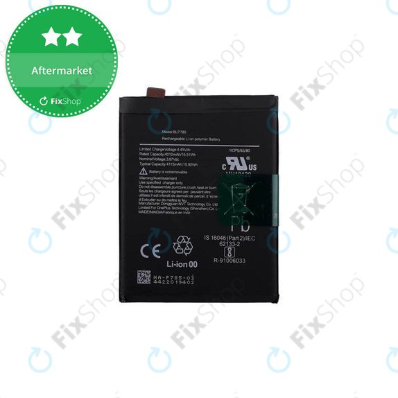 Bateria do OnePlus Nord, BLP785, 4115mAh