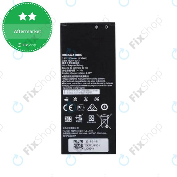 Bateria do Huawei Y6, HB4342A1RBC, 2200mAh