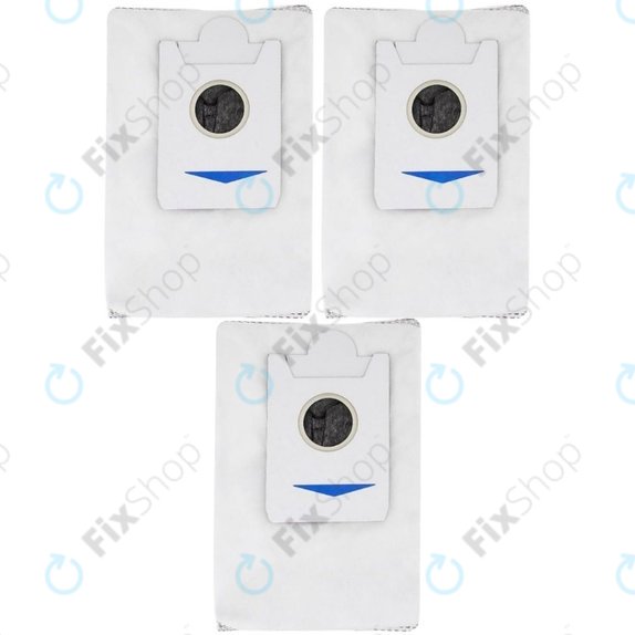 Worek na kurz, 3 szt., Węgiel aktywny do Ecovacs Deebot X2-series, X5-series