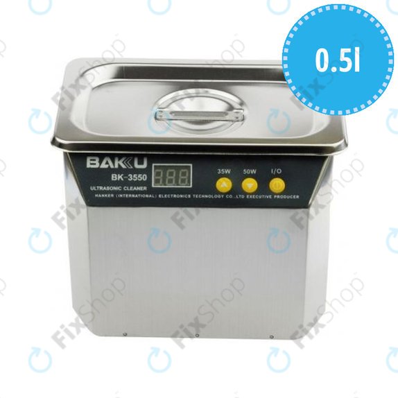 Ultradźwiękowa myjka ze stali nierdzewnej 0,5 L do elektroniki, Baku BK 3550