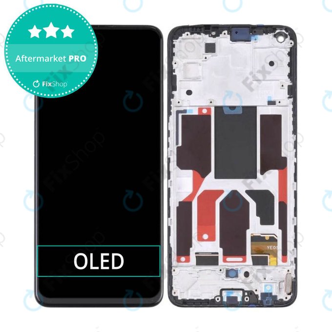 Wyświetlacz OLED do OnePlus Nord CE 2 5G IV2201, Ekran dotykowy z ramką