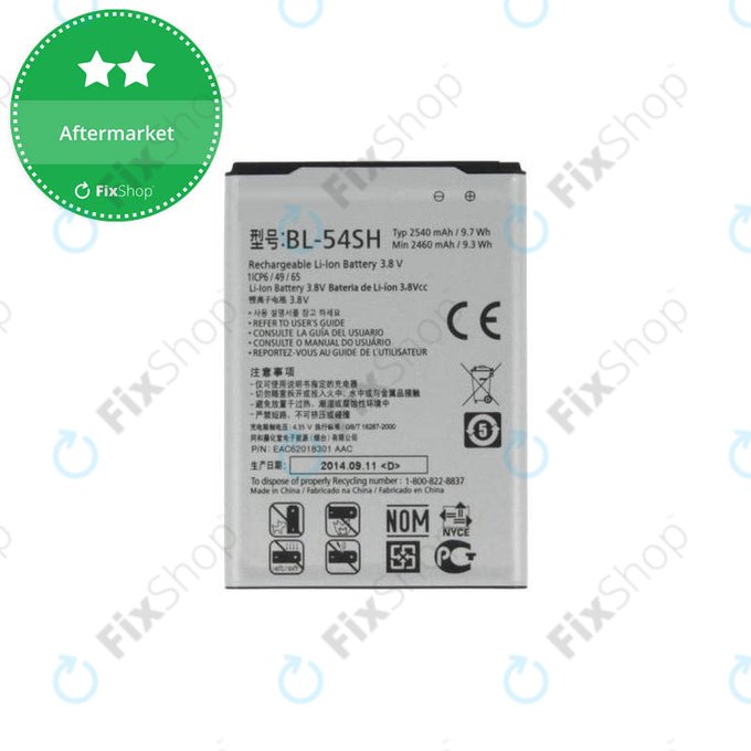 Bateria do LG G3 S D722, L90 D405, Bello, BL-54SH, 2540mAh