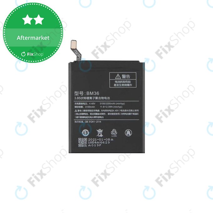 Bateria do Xiaomi Mi 5s, BM36, 3200mAh