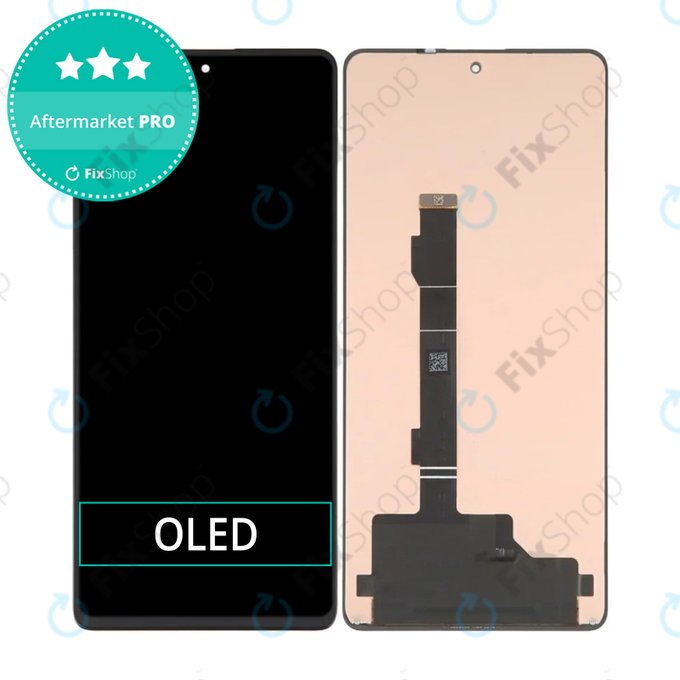 Wyświetlacz OLED do Xiaomi Redmi Note 13 Pro+ 23090RA98C, Ekran dotykowy bez ramki