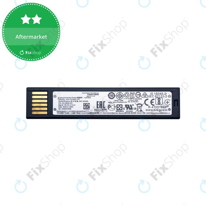 Bateria do Honeywell 1902, BAT-SCN05, 2400mAh