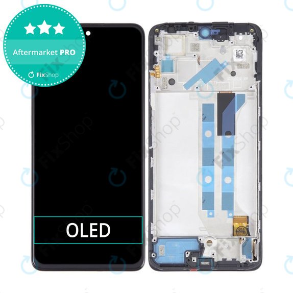 Wyświetlacz OLED do Xiaomi Redmi Note 12 Pro 4G 2209116AG, Ekran dotykowy z ramką
