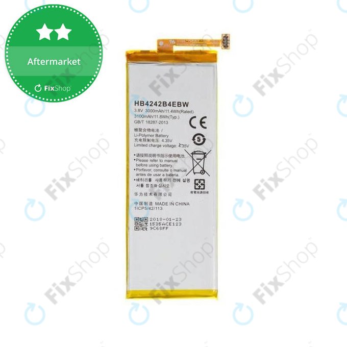 Bateria do Huawei Honor 6, Honor 4X, HB4242B4EBW, 3100mAh