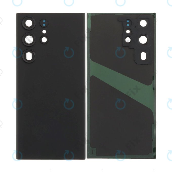 Tylna pokrywa baterii z kompletnym montażem do Samsung S23 Ultra S918B, Phantom Black