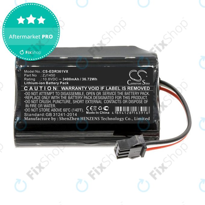 Bateria do Ecovacs Deebot Slim, D36, 3400mAh, Li-Ion, 10.8V, ZJ1450, HQ