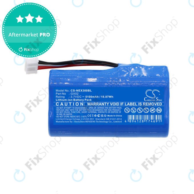 Bateria do NEXGO N3, N5, 5100mAh, Li-Ion, 3.7V, GX02, HQ