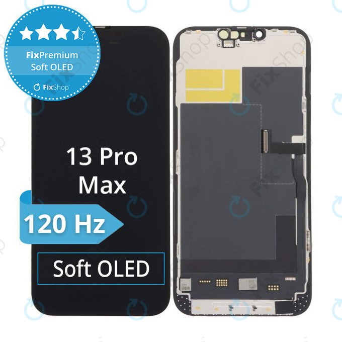 Wyświetlacz Soft OLED dla iPhone 13 Pro Max, Ekran dotykowy z ramką, DIAGNOSTIC