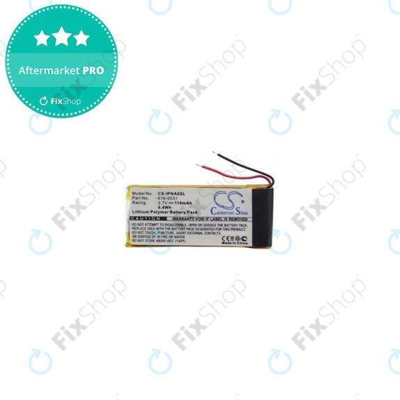 Bateria do iPod Nano (6th Gen), 616-0531, 110mAh, HQ