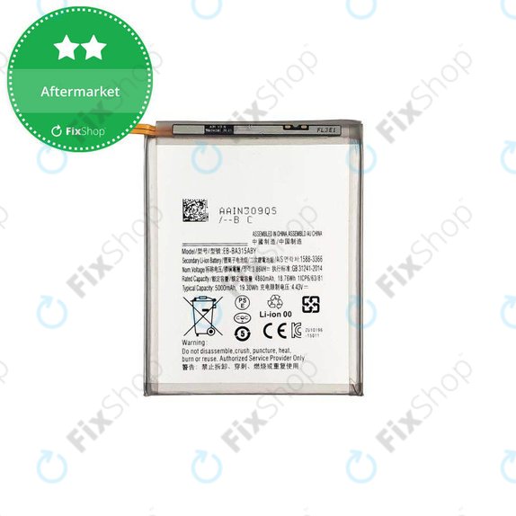 Bateria do Samsung A22 A225F, A31 A315F, A32 4G A325F, EB-BA315ABY, 5000mAh