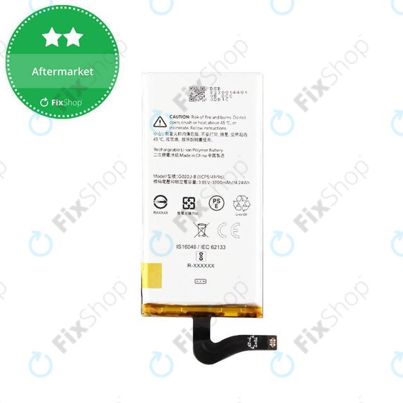 Bateria do Google Pixel 4 XL, G020J-B, 3700mAh