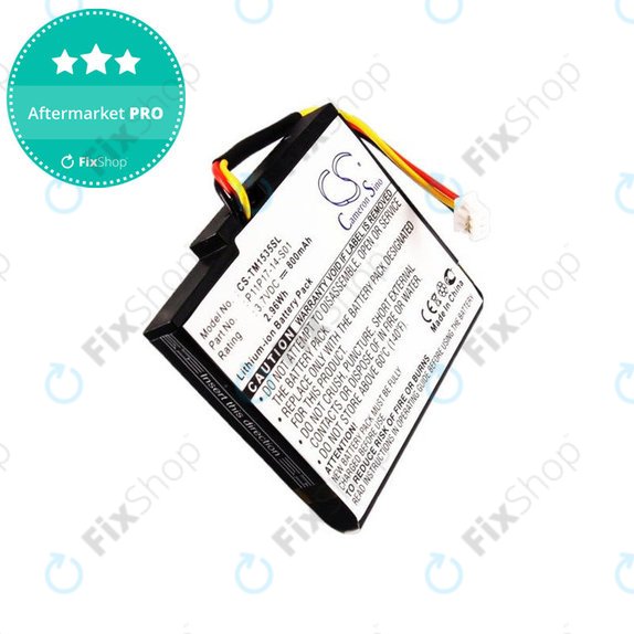 Bateria do TomTom, 800mAh, Li-Ion, 3.7V, P11P17-14-S01, HQ