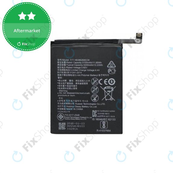 Bateria do Huawei Honor 9 STF-L09, HB386280ECW, 3200mAh