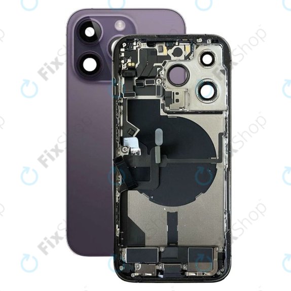 Tylna obudowa z malymi czesciami do iPhone 14 Pro, Deep Purple