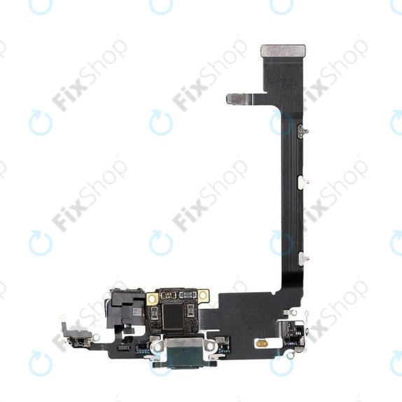 Złącze ładowania z taśmą flex do iPhone 11 Pro Max, Zielony, Green