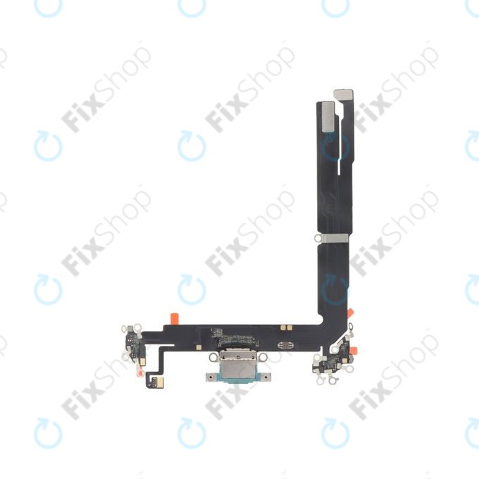 Złącze ładowania z taśmą flex do iPhone 16 Plus, Teal