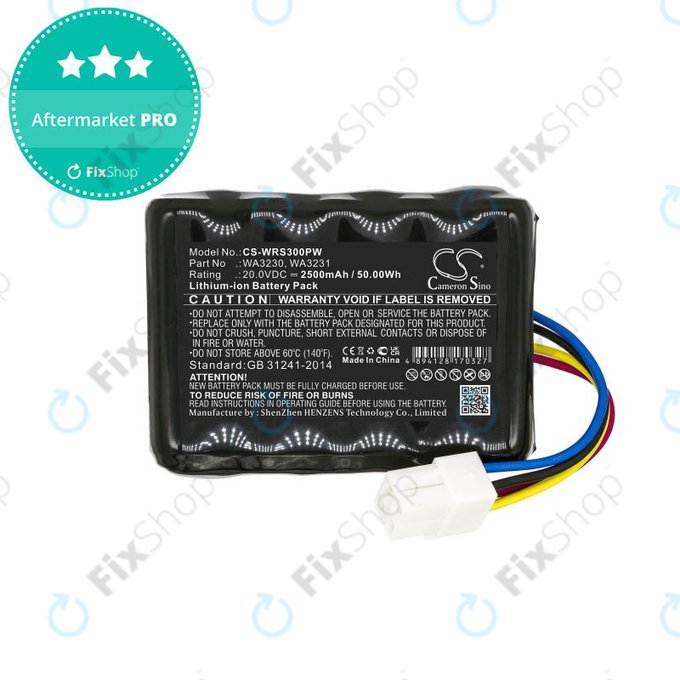 Bateria do Worx Landroid S-series, WR-series, 50032492, 50032774, WA3230, WA3231, 2500mAh, HQ