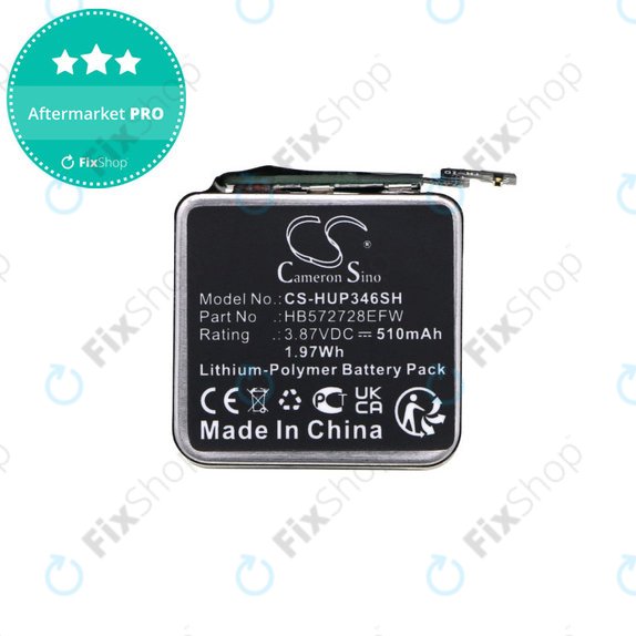 Bateria do Huawei Watch GT3 Pro 46mm, 510mAh, Li-Pol, 3.87V, HB572728EFW, HQ