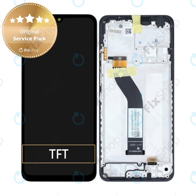 Wyświetlacz do Xiaomi Redmi 14C 4G, Ekran dotykowy z ramką, 5600020C3NL00, Genuine Service Pack