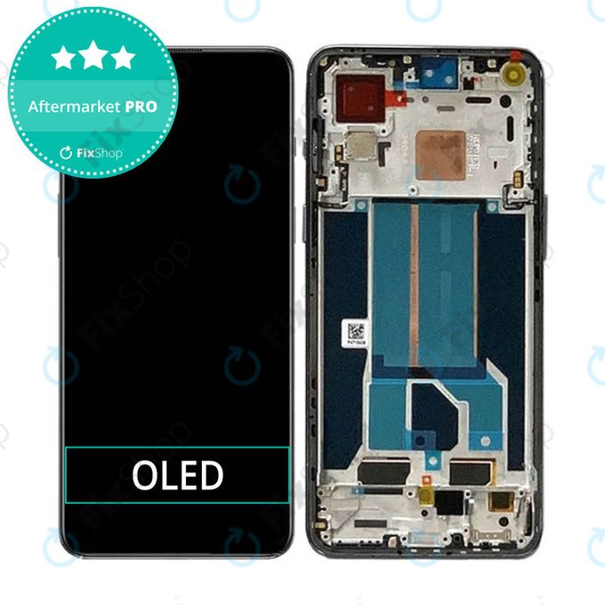 Wyświetlacz OLED do OnePlus Nord 2T CPH2399, CPH2401, Ekran dotykowy z ramką, Gray Shadow