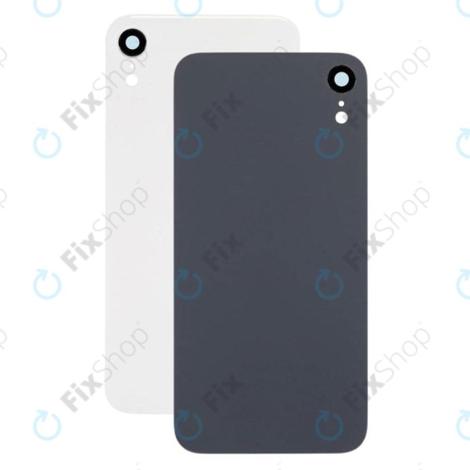 Tylne szklo pokrywy z obiektywem aparatu do iPhone XR, Biały, White