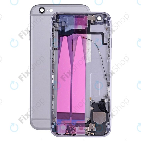 Tylna obudowa z malymi czesciami do iPhone 6S, Space Gray