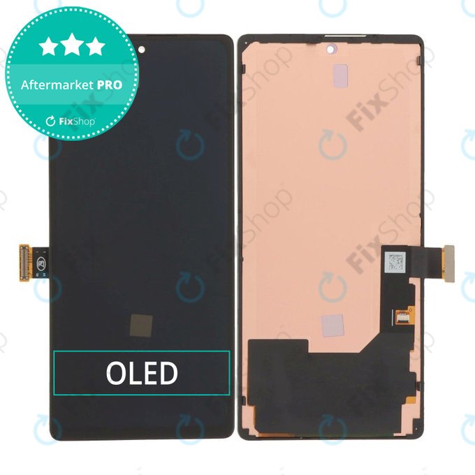 Wyświetlacz OLED dla Google Pixel 6, Black, Ekran dotykowy z ramką