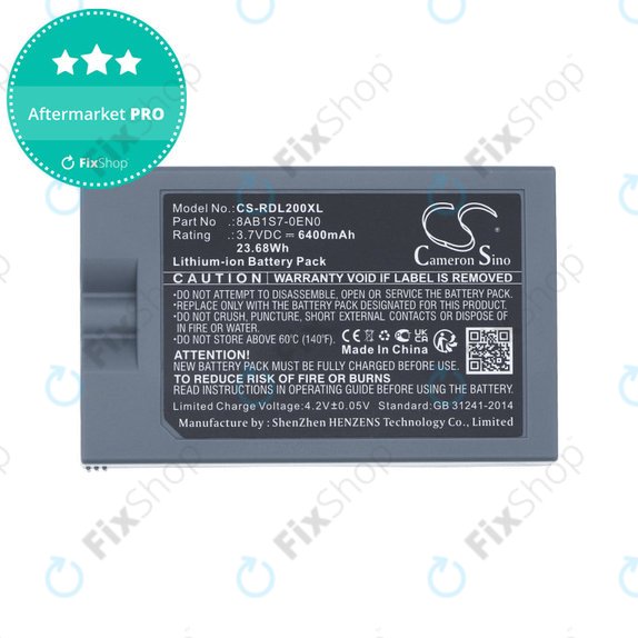 Bateria do Ring Video Doorbell 2, 3, 4, 6400mAh, Li-Ion, 3.7V, 8AB1S7-0EN0, HQ