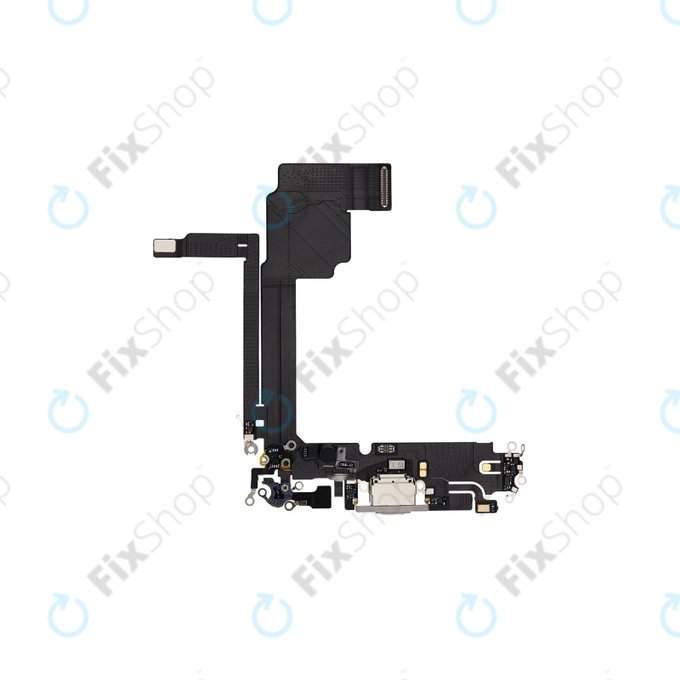 Złącze ładowania z taśmą flex do iPhone 15 Pro Max, White Titanium