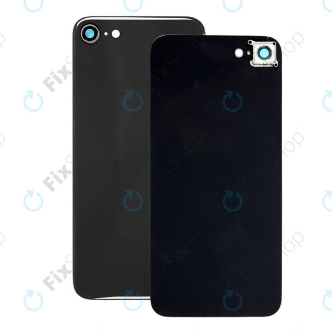 Tylne szklo pokrywy z obiektywem aparatu do iPhone SE (2nd Gen 2020), Czarny, Black