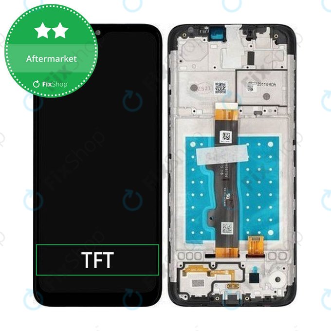 Wyświetlacz do Motorola Moto E7 XT2095, Ekran dotykowy z ramką, Mineral Gray, TFT