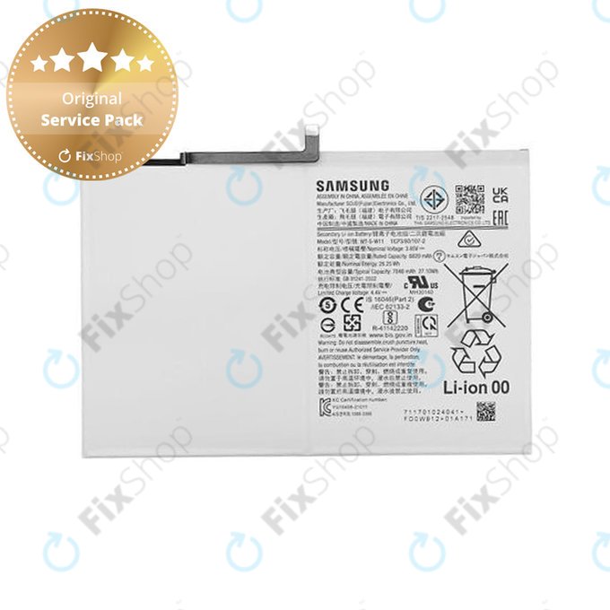 Bateria do Samsung Tab A9+ 11 X210, X216B, WT-S-W11, 7040mAh, GH81-24467A, Genuine Service Pack