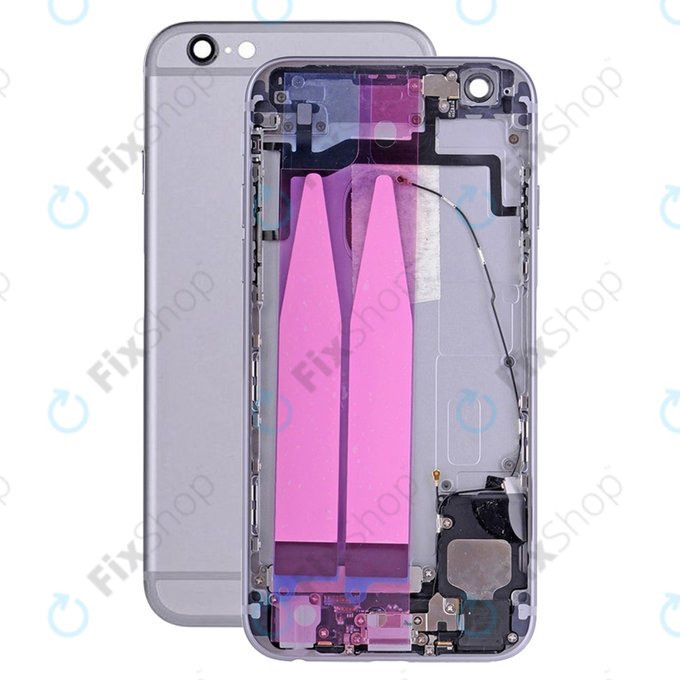 Tylna obudowa z malymi czesciami do iPhone 6S, Space Gray