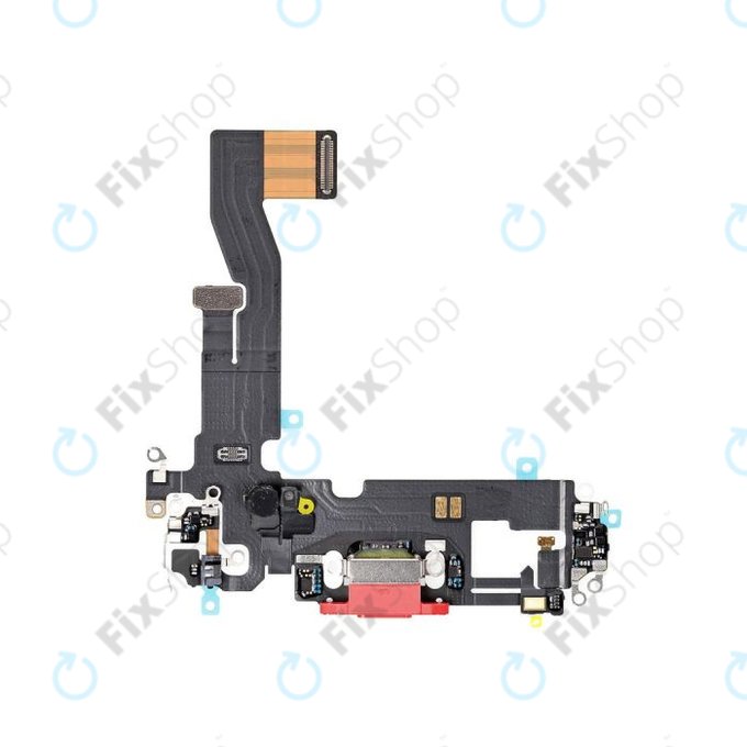 Złącze ładowania z taśmą flex do iPhone 12, 12 Pro, Czerwony, Red