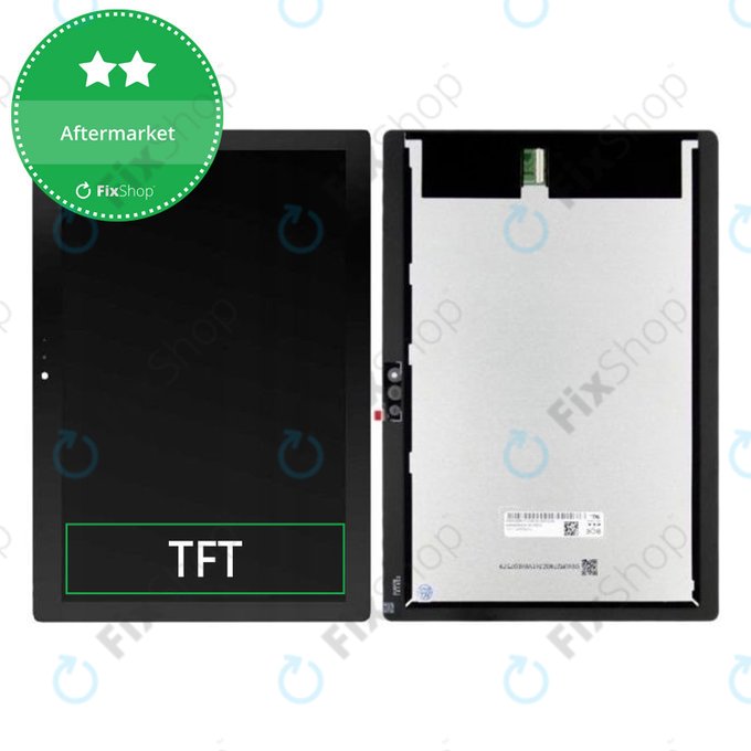 Wyświetlacz do Lenovo Tab M10 TB-X605, TB-X605F, TB-X605M, Ekran dotykowy bez ramki, Czarny, Black, TFT