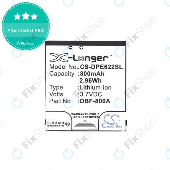 Bateria do Doro PhoneEasy 2314, 2315, 1360, 520, 800mAh, Li-Ion, 3.7V, DBF-800A, HQ