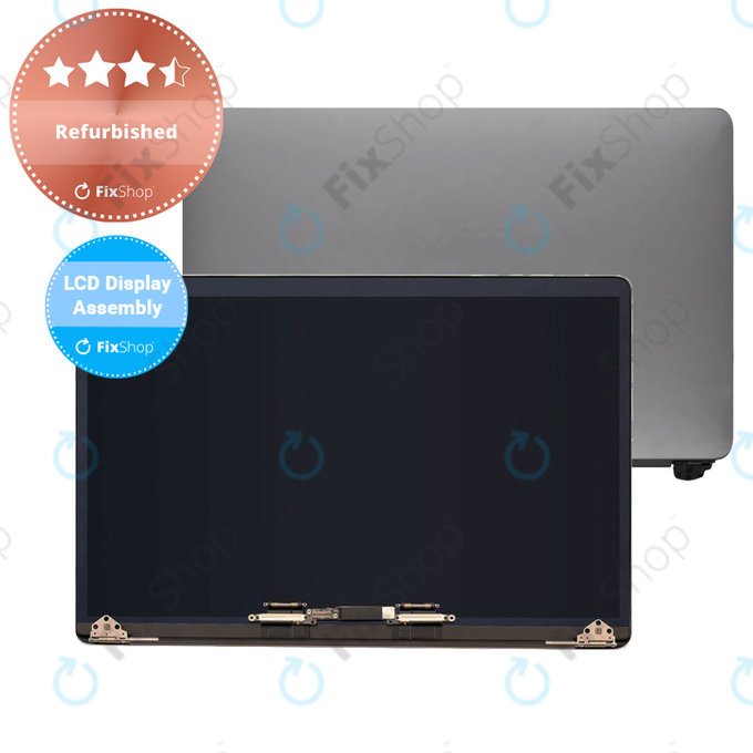 Wyświetlacz z przednim szkłem i obudową do MacBook Pro 15" A1990 (2018 - 2019), Space Gray, Refurbished