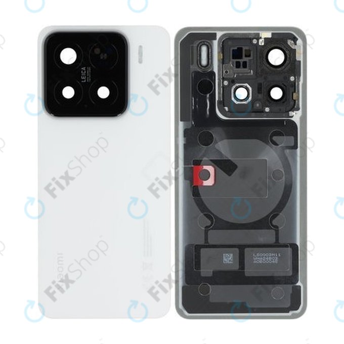 Tylna pokrywa baterii do Xiaomi 15 5G, 560068000O300, Biały, White, Genuine Service Pack